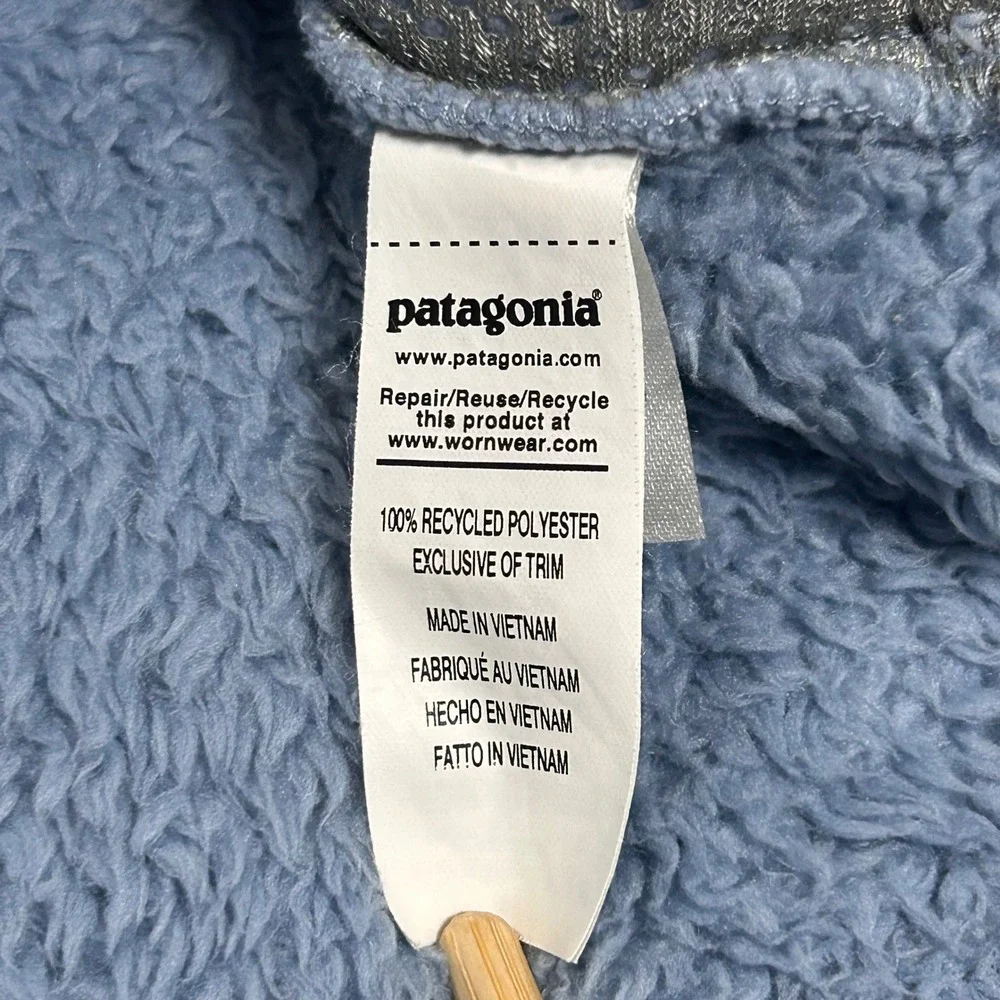Patagonia Girls Los Gatos 1/4 Zip Fleece Pullover Blue 65495 Size L 12
